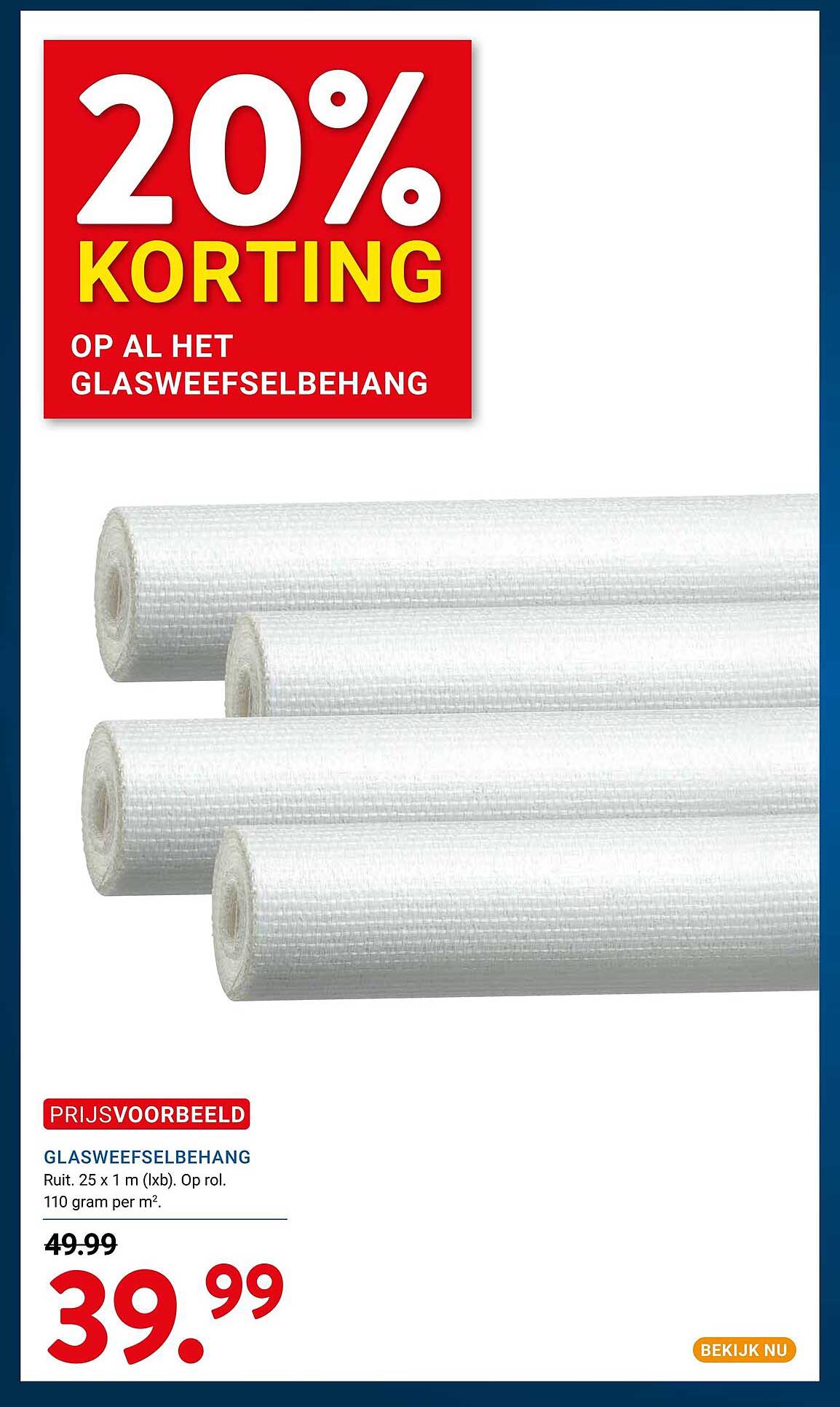 20% KORTING OP AL HET GLASWEEFSELBEHANG