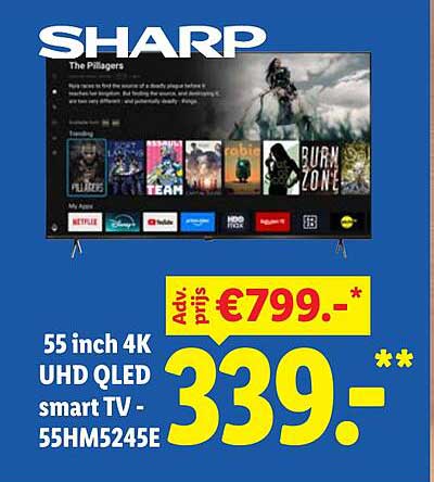 55 inch 4K UHD QLED smart TV - 55HM5245E