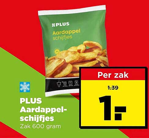 Aardappel-schnijfjes Zak 600 gram