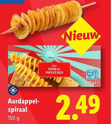 Aardappel-spiraal 150 g Nieuw
