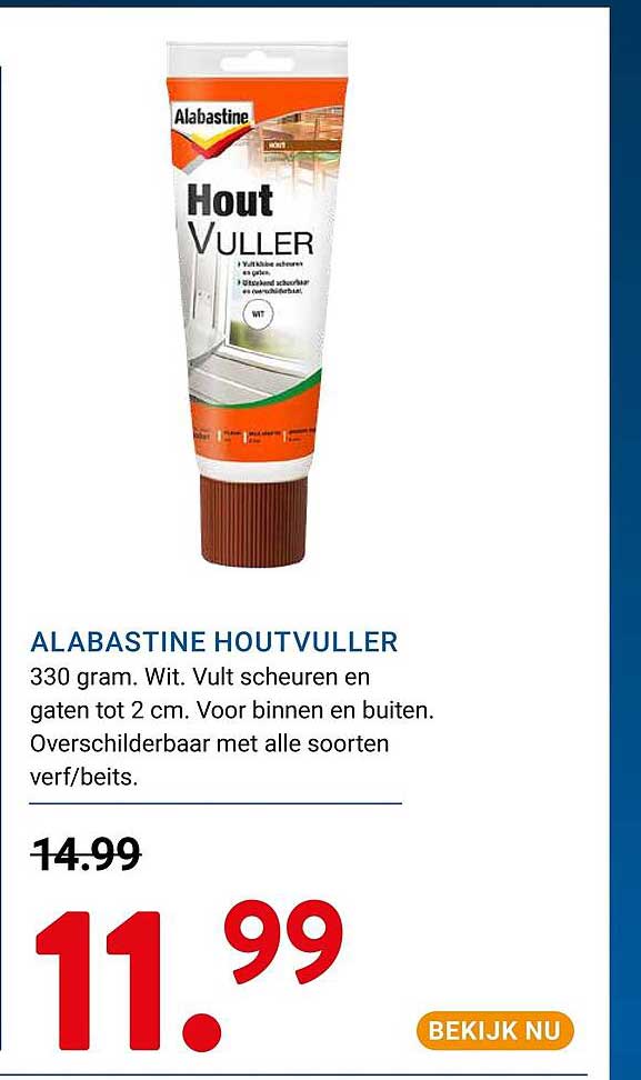 ALABASTINE HOUTVULLER