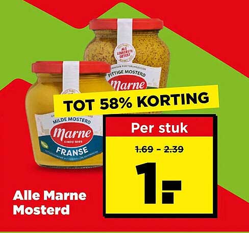 Alle Marne Mosterd TOT 58% KORTING