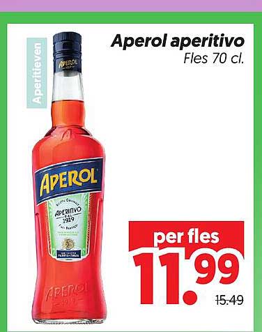 Aperol aperitivo Fles 70 cl.