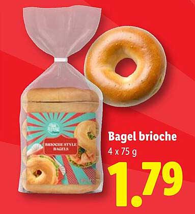 Bagel brioche 4 x 75 g