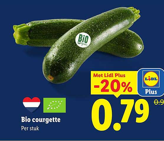 Bio courgette Met Lidl Plus -20%
