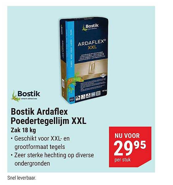 Bostik Ardaflex Poedertegellijm XXL Zak 18 kg