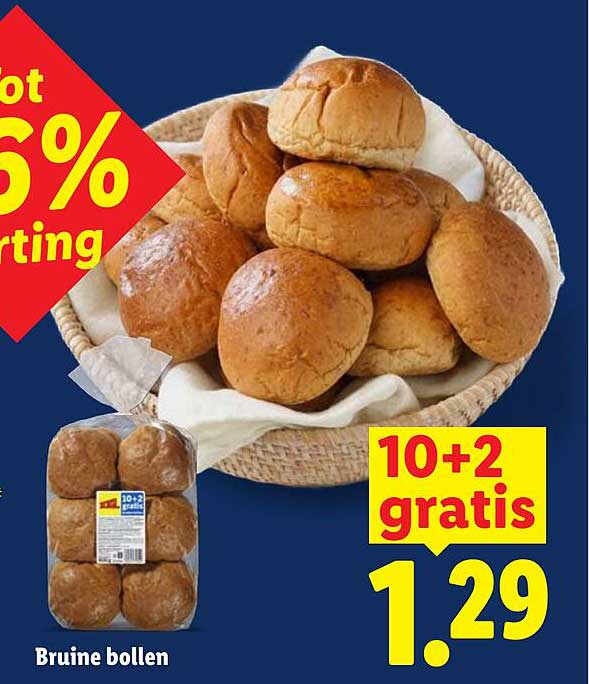Bruine bollen 10+2 gratis