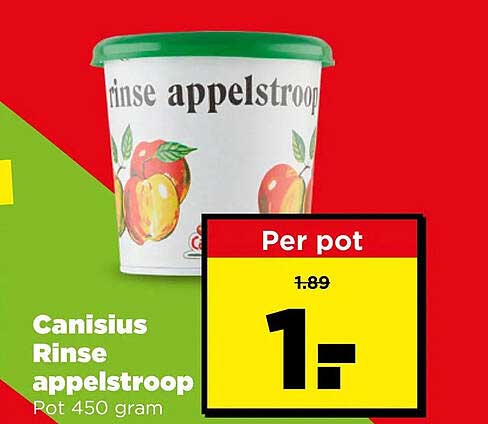 Canisius Rinse appelstroop Pot 450 gram