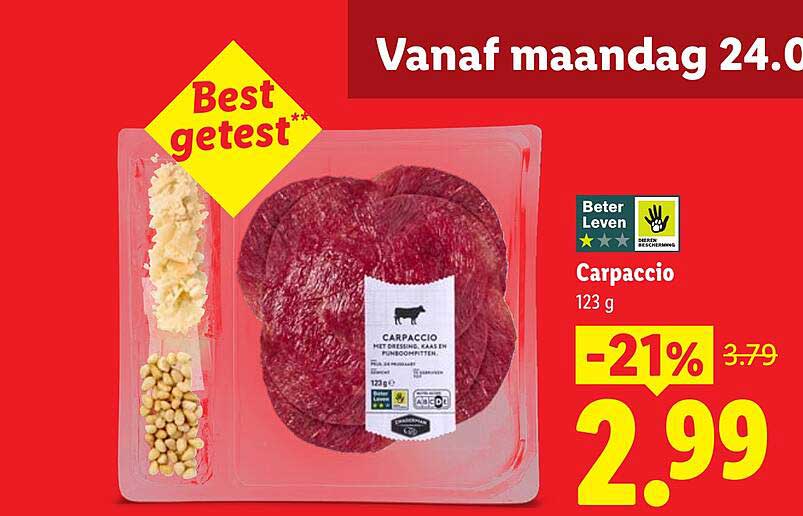 Carpaccio 123 g -21%