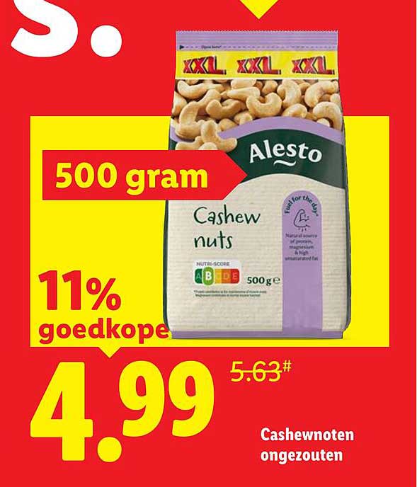 Cashewnoten ongezouten
