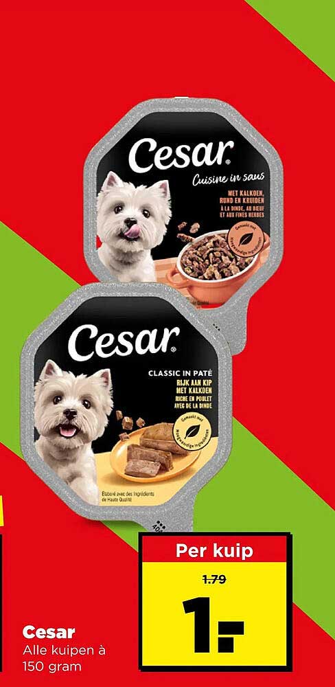 Cesar Alle kuipen à 150 gram