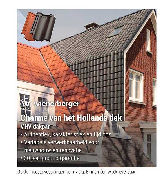 Charme van het Hollands dak VHV dakpan