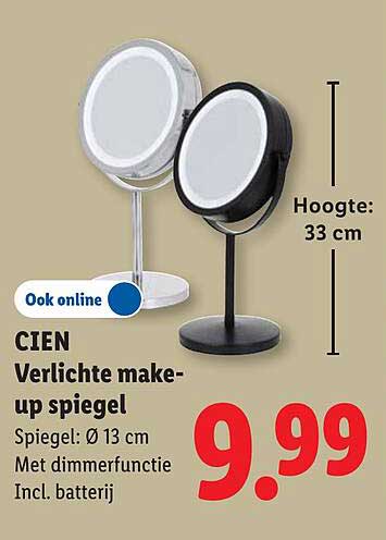 CIEN Verlichte make-up spiegel
