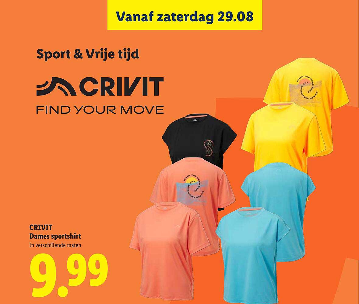 CRIVIT Dames sportshirt In verschillende maten