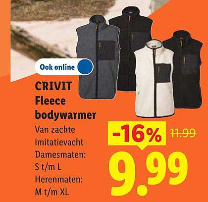CRIVIT Fleece bodywarmer