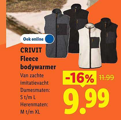 CRIVIT Fleece bodywarmer