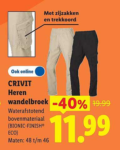CRIVIT Heren wandelbroek -40%