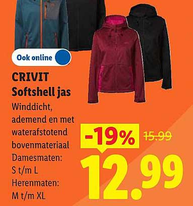 CRIVIT Softshell jas -19%