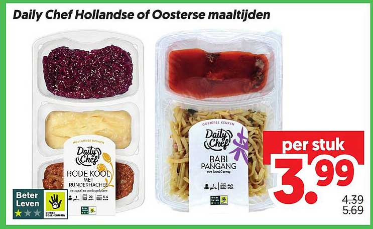 Daily Chef Hollandse of Oosterse maaltijden