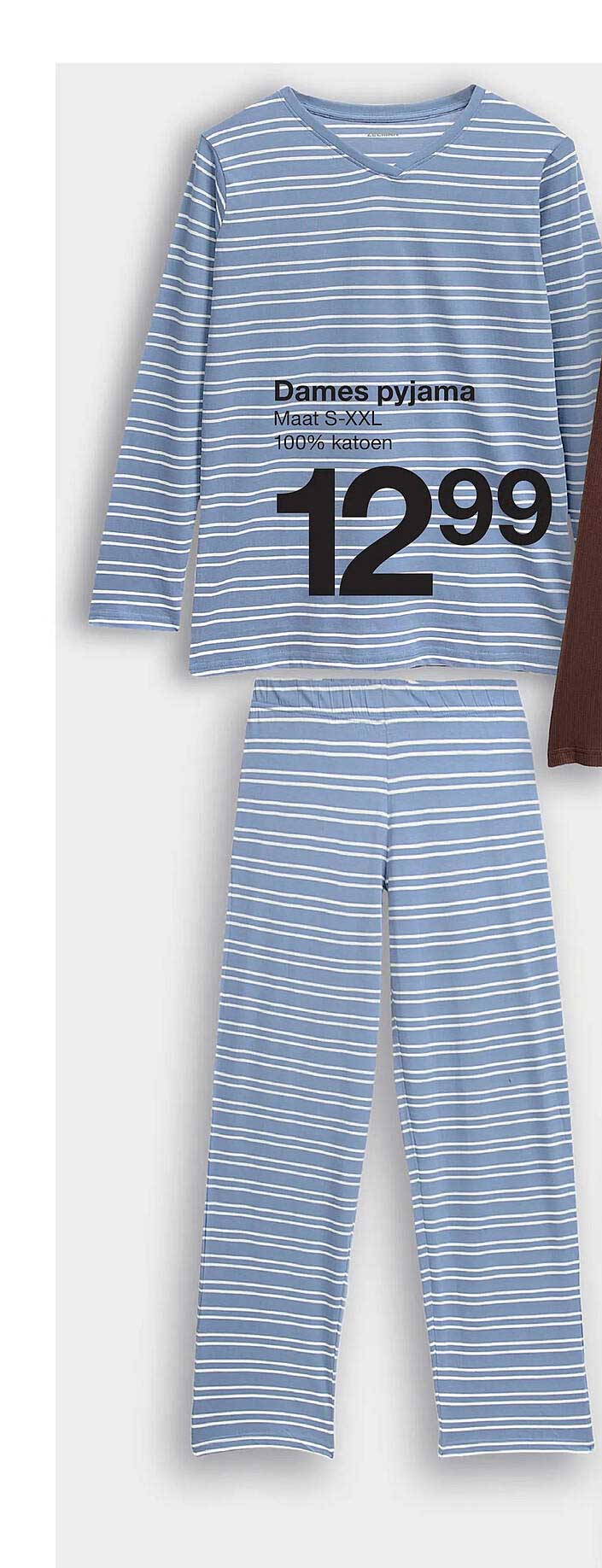 Dames pyjama Maat S-XXL 100% katoen