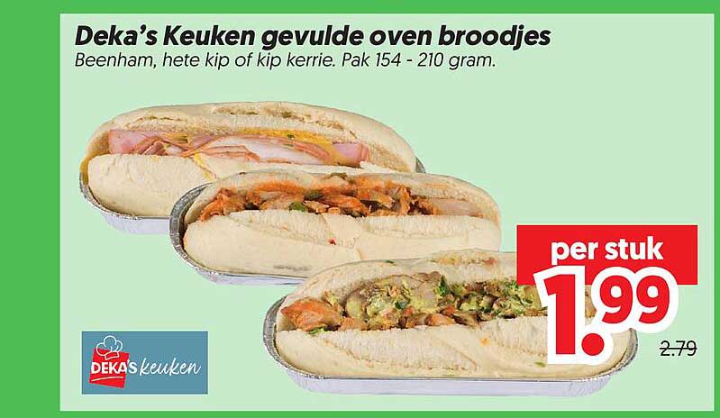 Deka’s Keuken gevulde oven broodjes