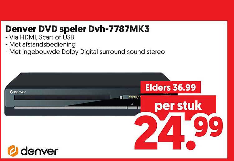 Denver DVD speler Dvh-7787MK3