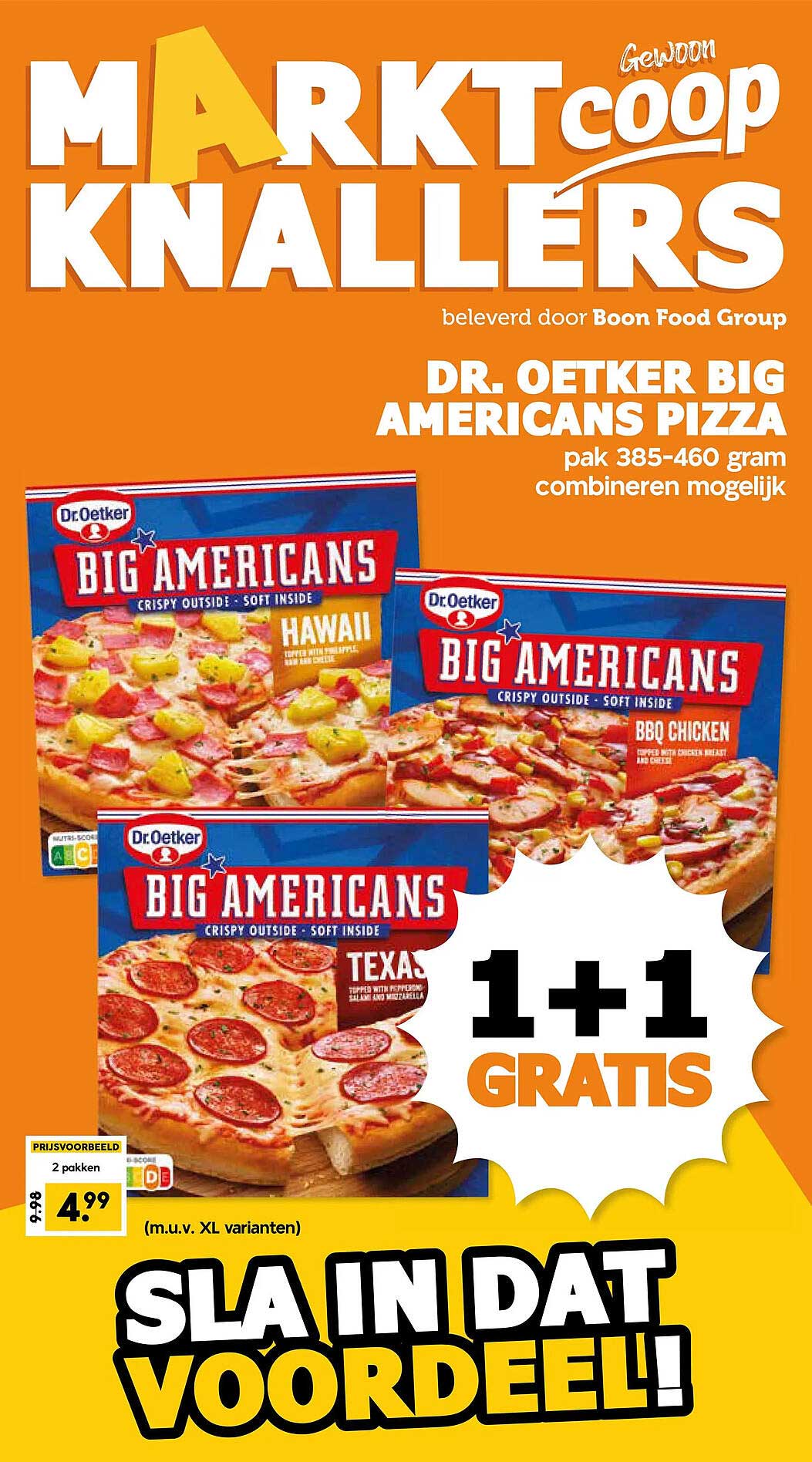 Dr. Oetker Big Americans Pizza 1+1 gratis