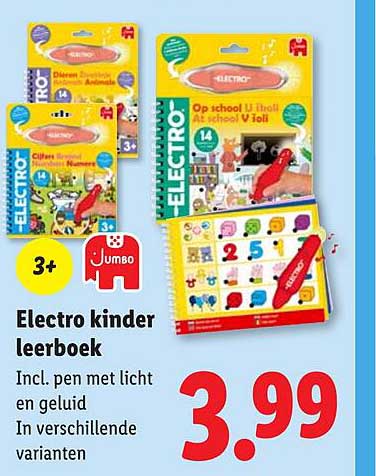 Electro kinder leerboek Incl. pen met licht en geluid In verschillende varianten