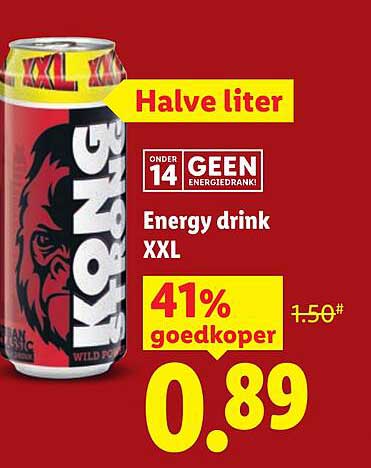 Energy drink XXL Halve liter
