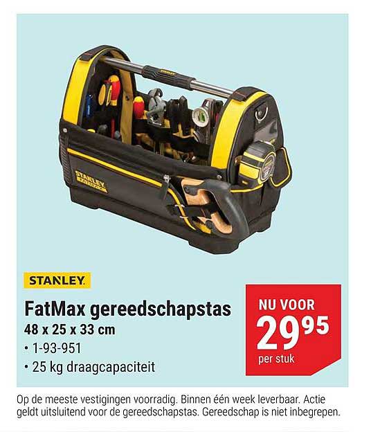 FatMax gereedschapstas 48 x 25 x 33 cm