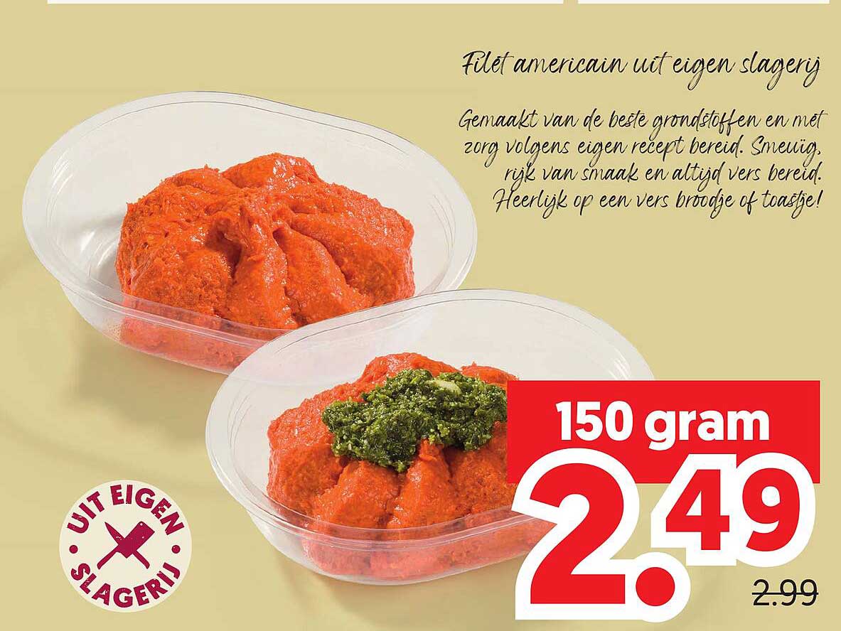 Filet americain uit eigen slagerij