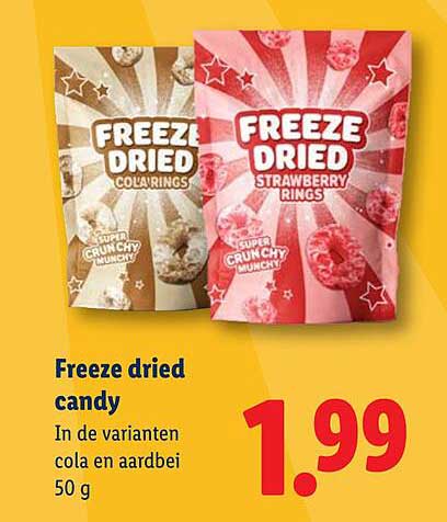 Freeze dried candy