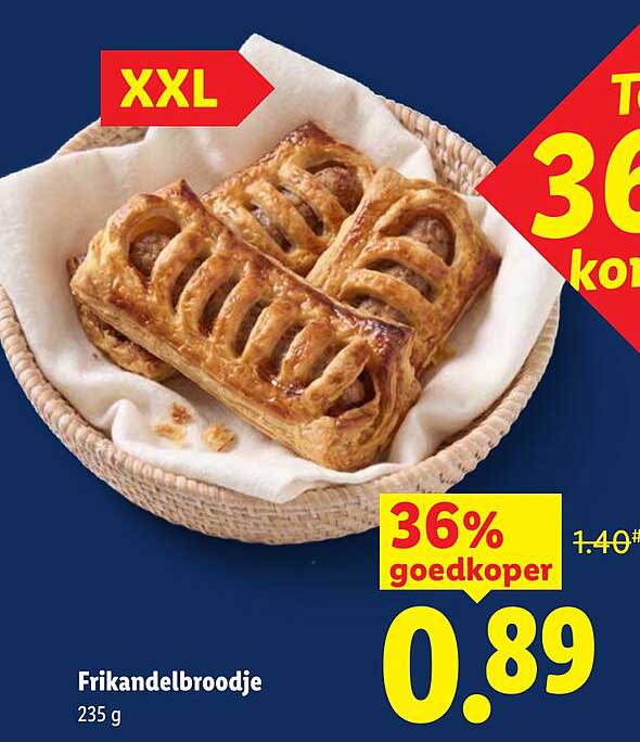 Frikandelbroodje XXL 36% goedkoper