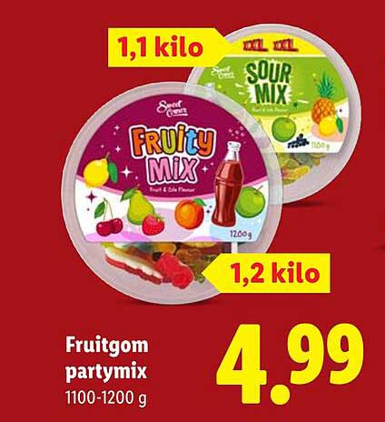 Fruitoom partymix 1100-1200 g