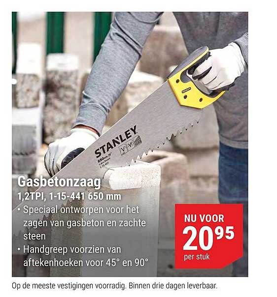Gasbetonzaag 1,2TPI, 1-15-441 650 mm