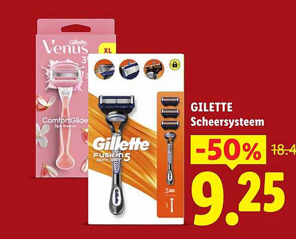 GILLETTE Scheersysteem -50%