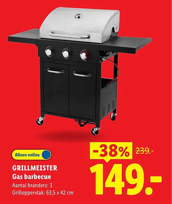 GRILLMEISTER Gas barbecue -38%