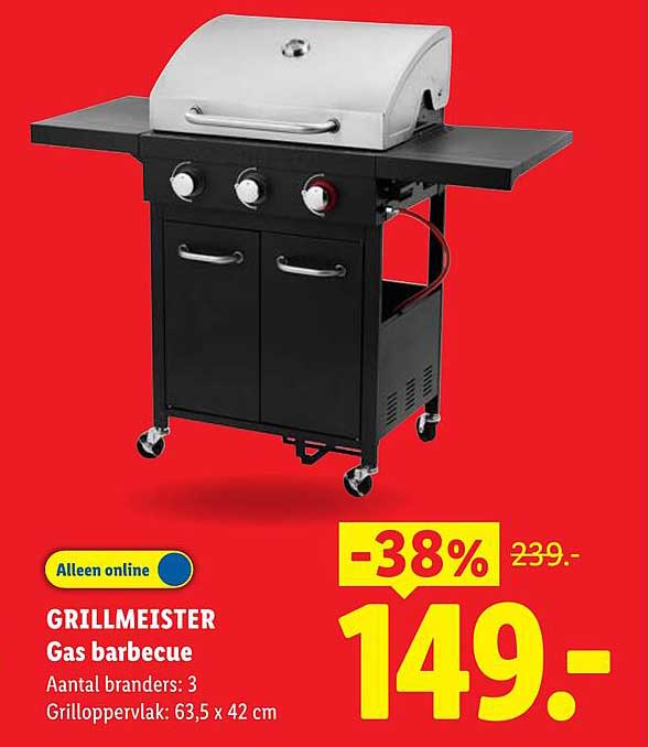 GRILLMEISTER Gas barbecue -38%