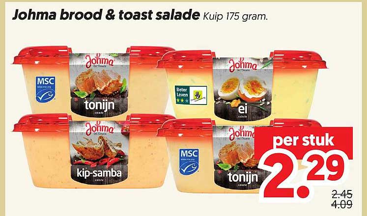 Johma brood & toast salade Kuip 175 gram