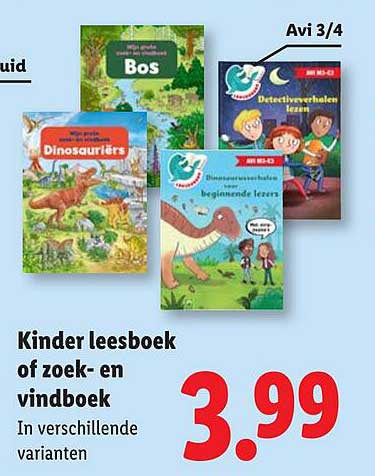 Kinder leesboek of zoek- en vindboek
