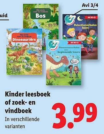 Kinder leesboek of zoek- en vindboek