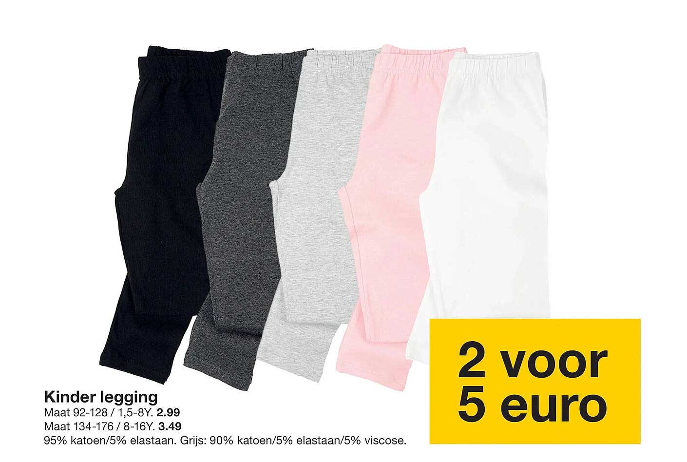 Kinder legging 2 voor 5 euro