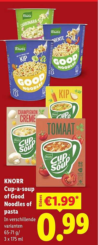 KNORR Cup-a-soup of Good Noodles of pasta