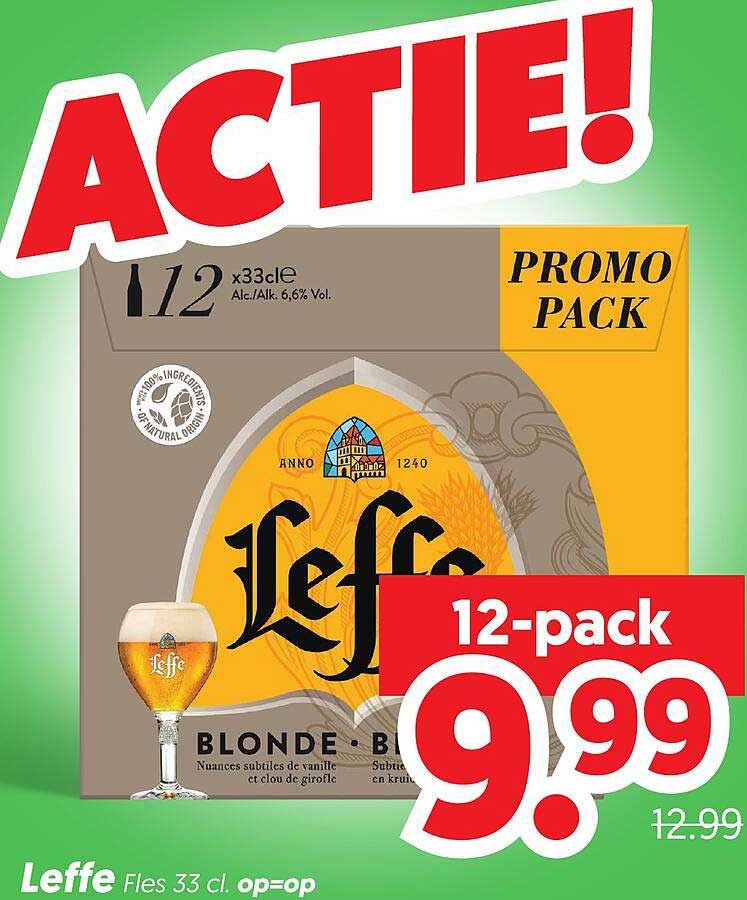 Leffe Fles 33 cl. op=op 12-pack