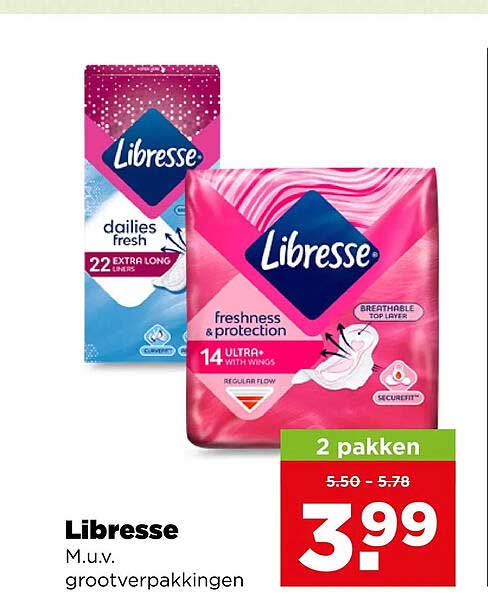 Libresse M.u.v. grootverpakkingen