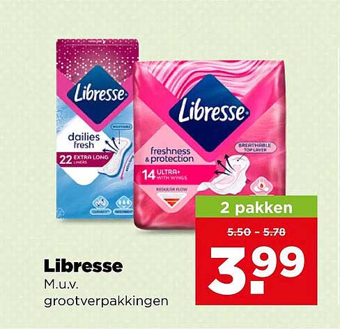 Libresse M.u.v. grootverpakkingen