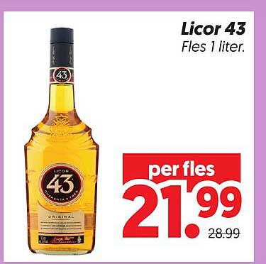 Licor 43 Fles 1 liter.