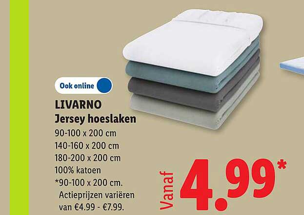 LIVARNO Jersey hoeslaken