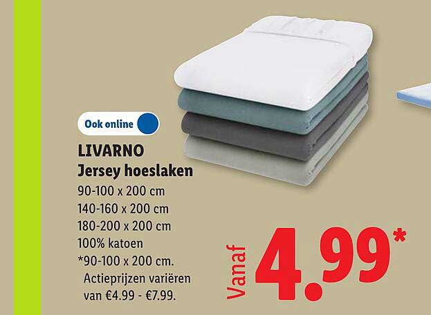 LIVARNO Jersey hoeslaken