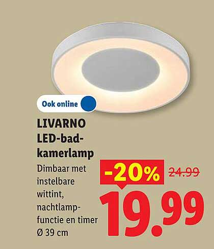 LIVARNO LED-bad-kamerlamp -20%